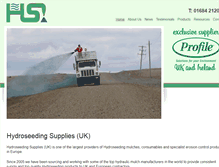 Tablet Screenshot of hydroseedingsupplies.co.uk